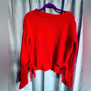 Red Cropped Sweater